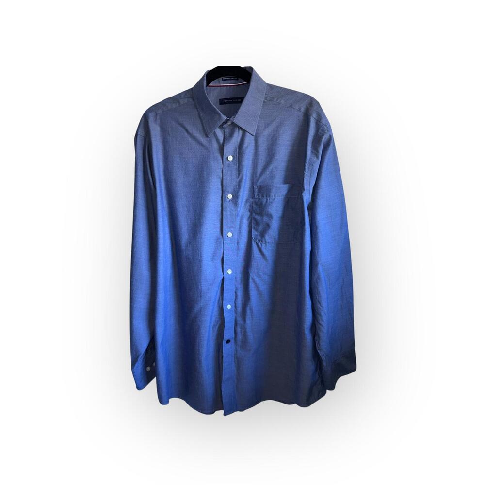Men's Tommy Hilfiger 100 % Ctn LS Reg Fit Non Iron Shirt‎ | Size L/16 1/2 34/35